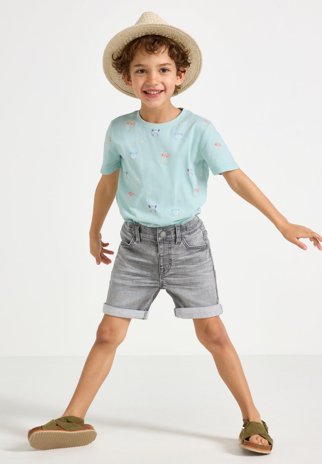 

Джинсовые шорты STAFFAN STRAIGHT LEG WITH SUPERSTRETCH Lindex, серый