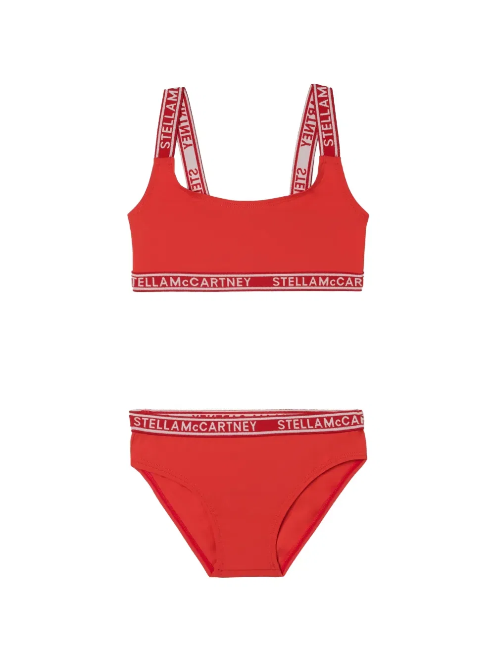 Бикини с логотипом Stella Mccartney Kids, красный
