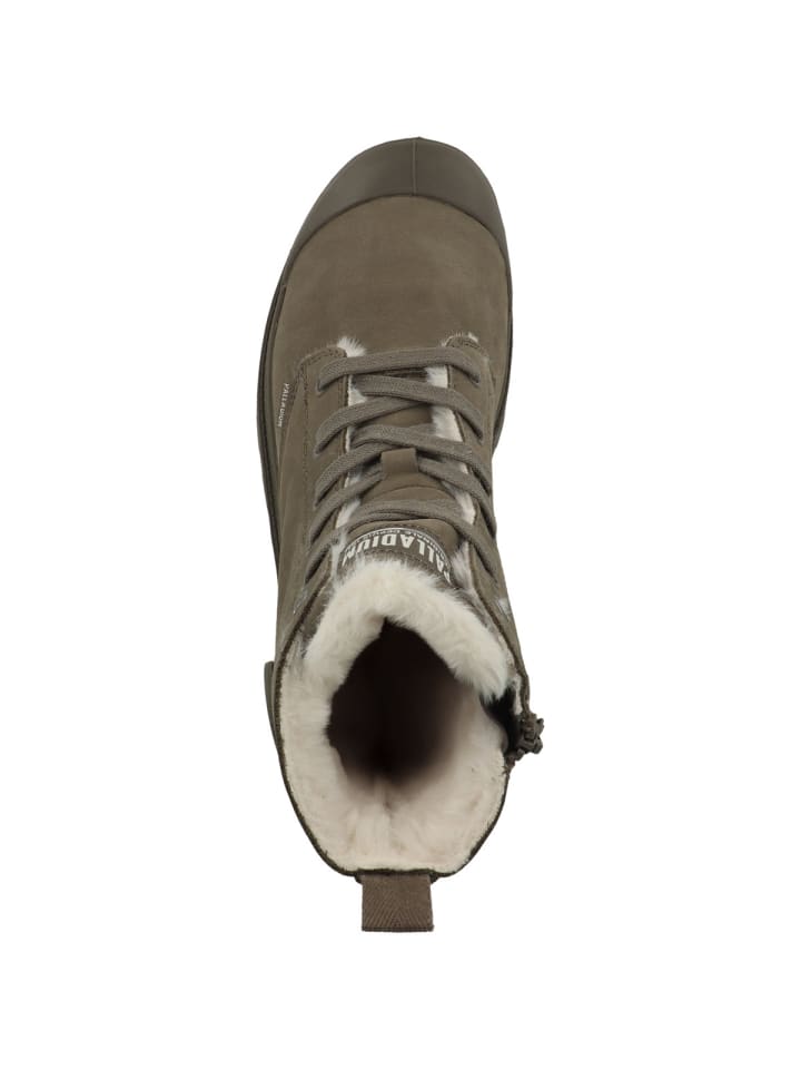 Palladium Ботинки Pampa Hi Zip WL на шнуровке серого цвета — фото 2