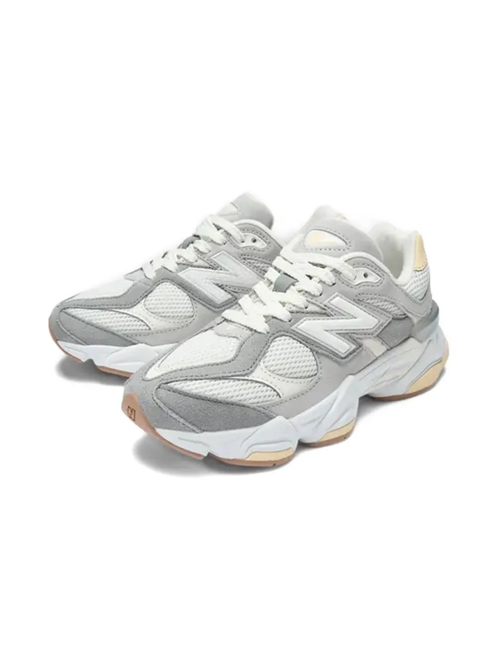 

Кроссовки со шнуровкой и сеткой New Balance Kids, серый