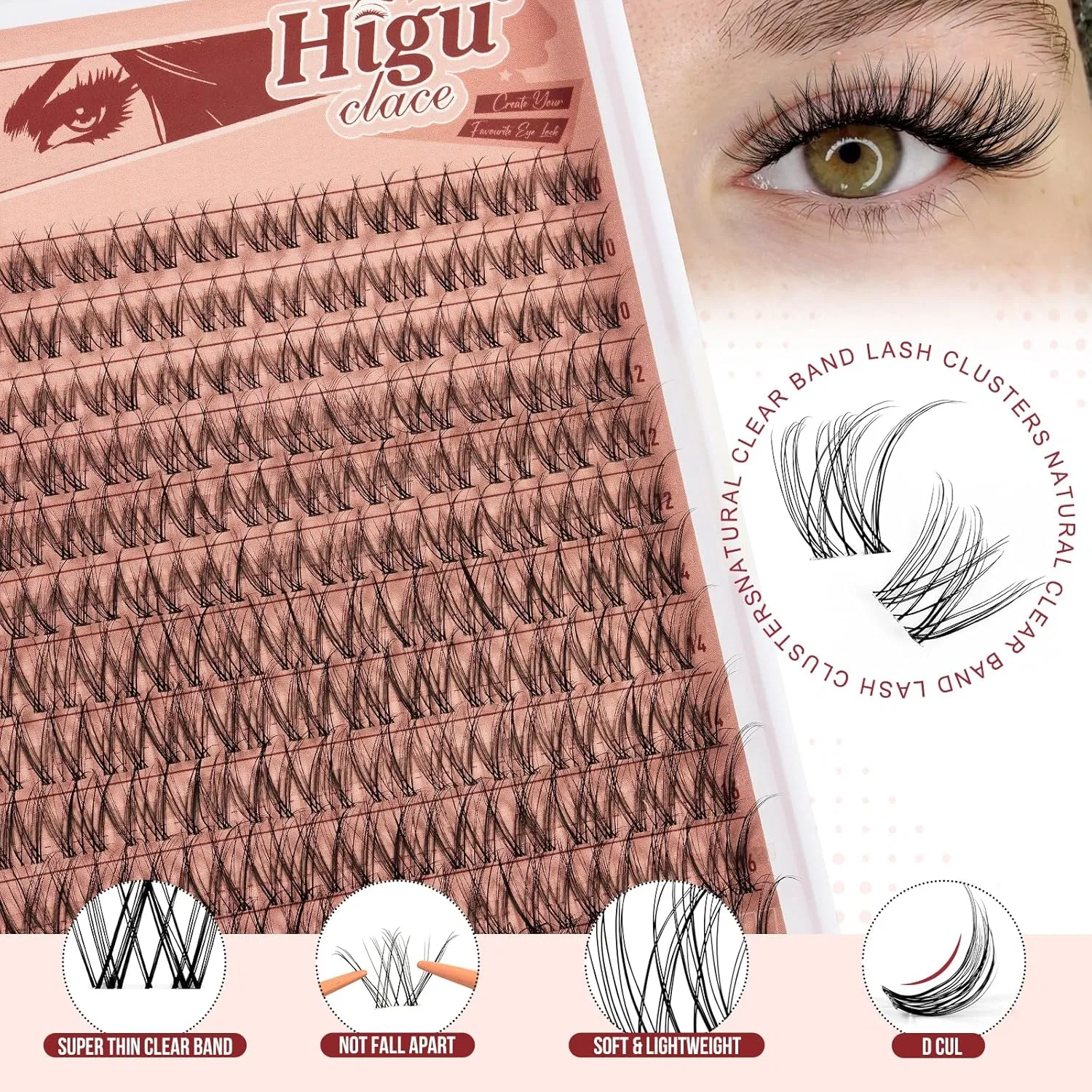 Набор для наращивания ресниц «Manga Lashes» от Higu clace Higu Clace, Delicacy Manga Lashes — фото 4