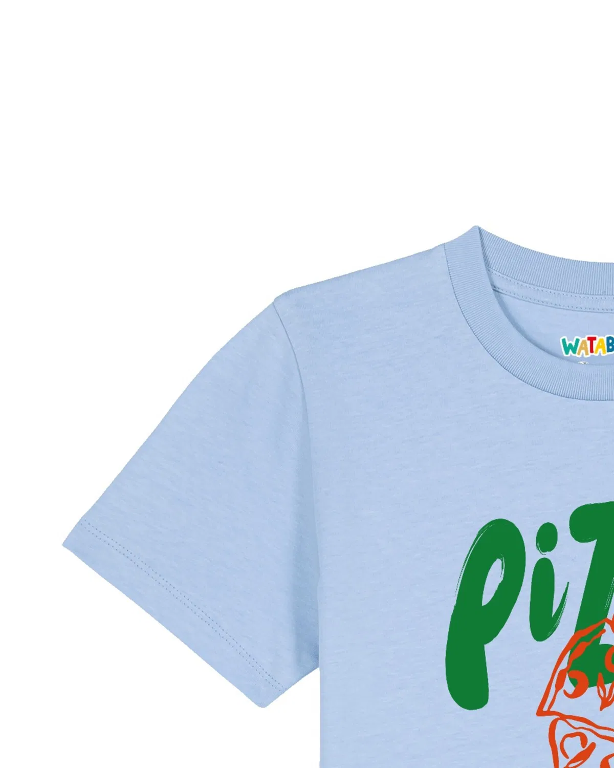 Футболка 'Pizza' Watabout.Kids, Light Blue — фото 3
