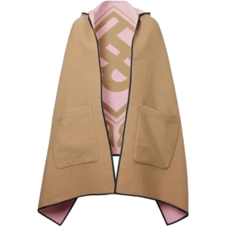Плащ Burberry, женский, коричневый, классический стиль