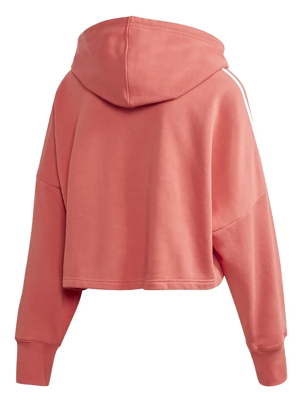 Укороченная куртка с капюшоном Originals Trefoil для женщин, цвет "trace scarlet / white" Adidas, оранжевый — фото 2