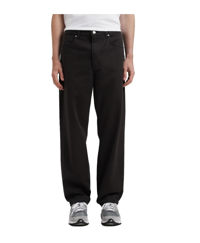 

Свободная рубашка из плотной саржи с пятью карманами, черная. Norse Projects, черный