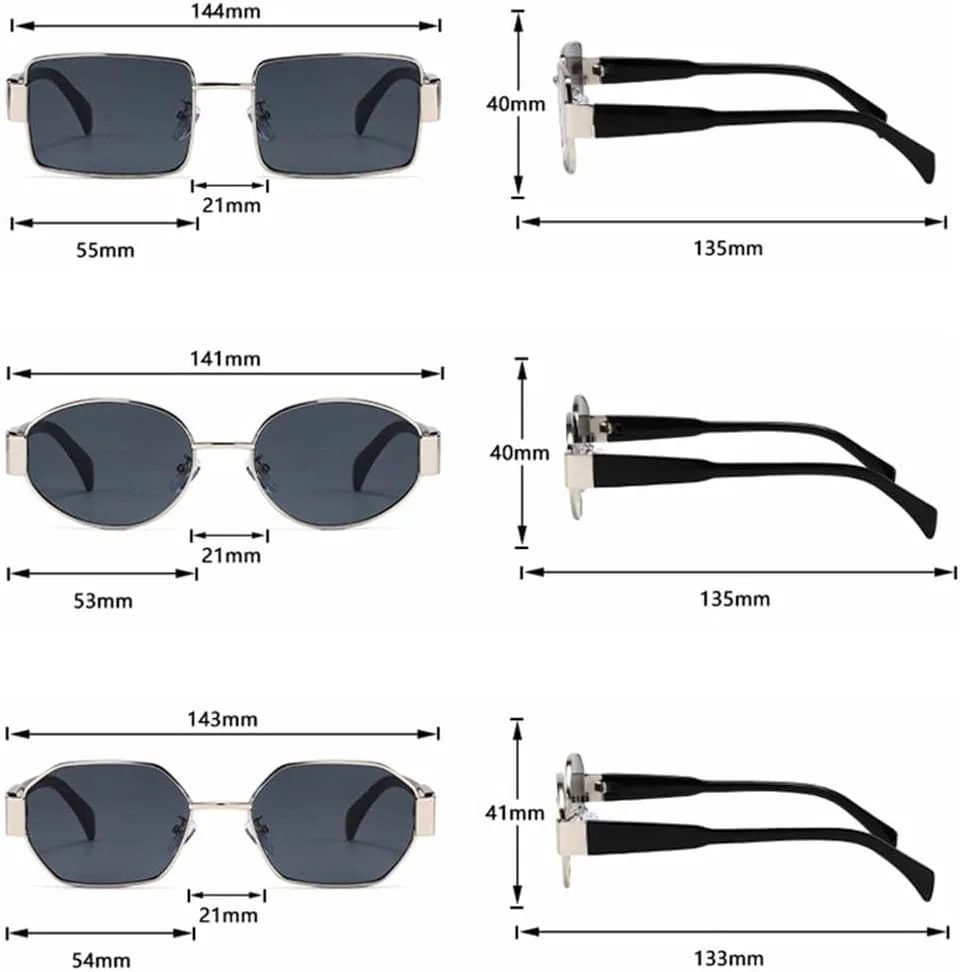 

Ретро солнцезащитные очки для женщин, модные панк-очки, темно-зеленые, с защитой от УФ-излучения UV400, модные солнцезащитные очки для мужчин TYUVIVO, Silver Grey 3