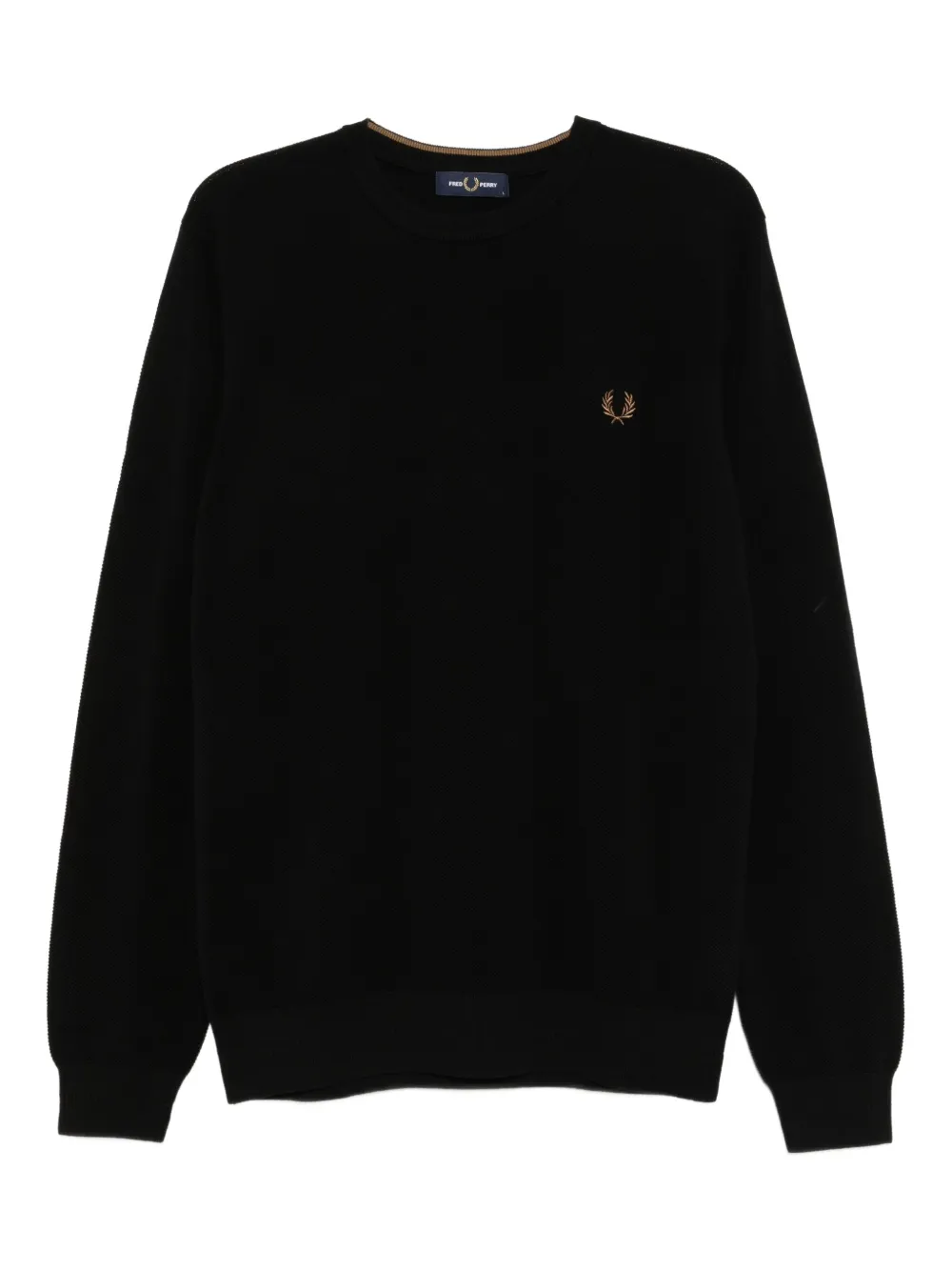 

Топ с декоративной строчкой Fred Perry, черный