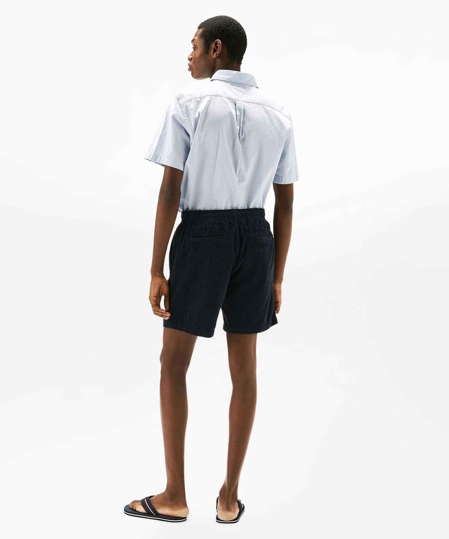 Шорты из вельвета, окрашенные в готовом виде TOMMY HILFIGER, Navy DW5 — фото 3