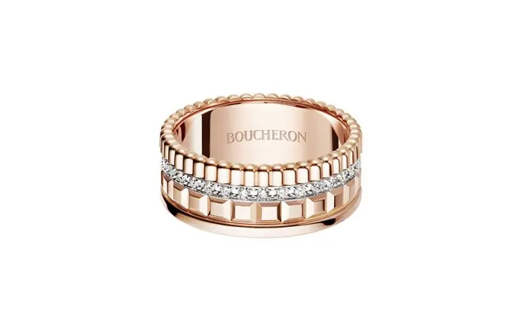 

Кольцо с бриллиантами Quatre Radiant из 18-каратного золота Boucheron, розовое золото