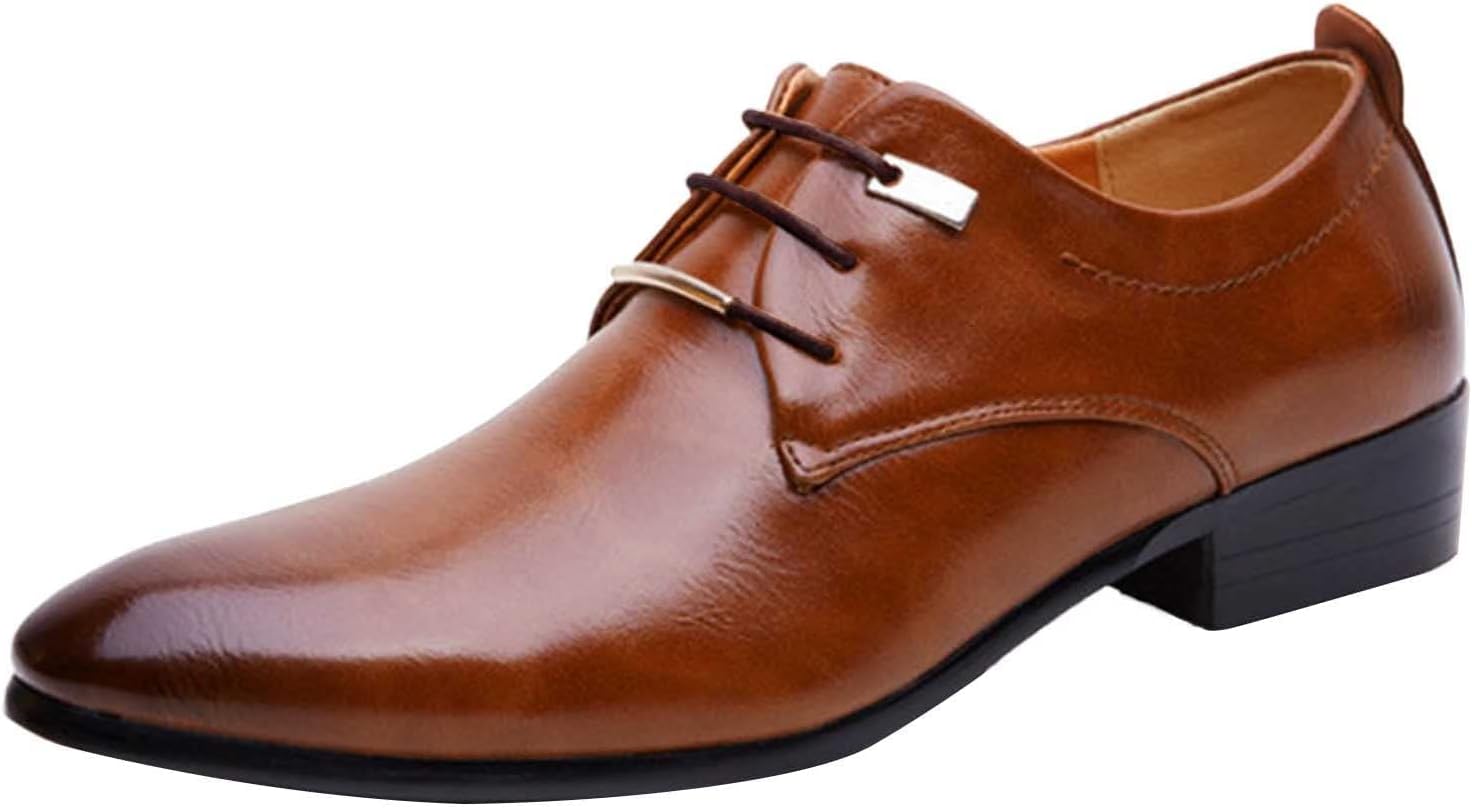 

Мужские туфли HINDOLA, повседневные оксфорды, деловые формальные туфли, коричневый