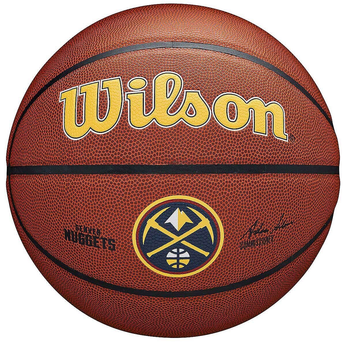 

Баскетбольный мяч NBA Denver Nuggets Team Alliance Wilson, цвет Braun/Gelb