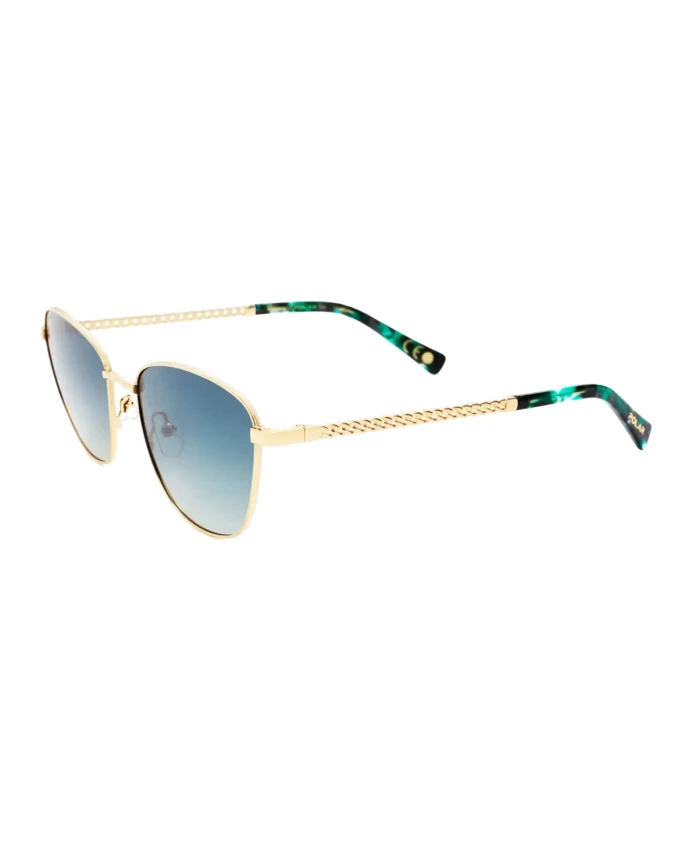 

Золотистые солнцезащитные очки, линзы с зеленым градиентом Polar, желтый