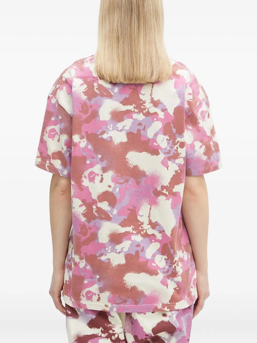 Футболка с камуфляжным принтом A BATHING APE, розовый — фото 4