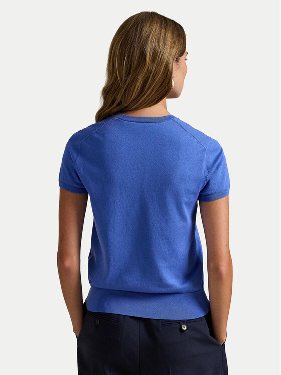 Футболка slim fit 211971872500 Polo Ralph Lauren, синий — фото 3