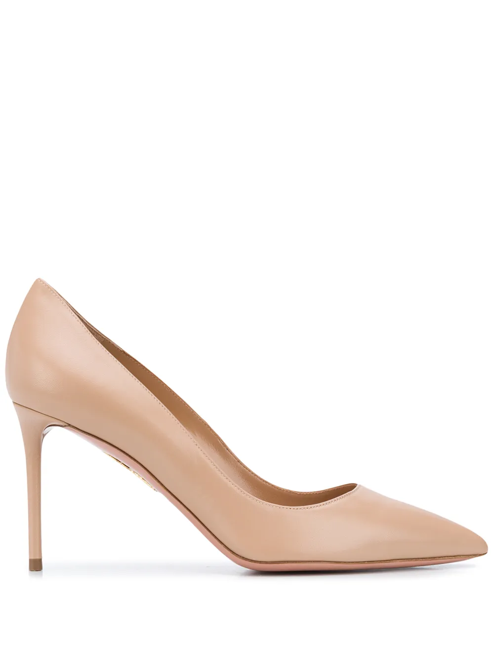 Туфли Purist 80 с заостренным носком Aquazzura, нейтральный