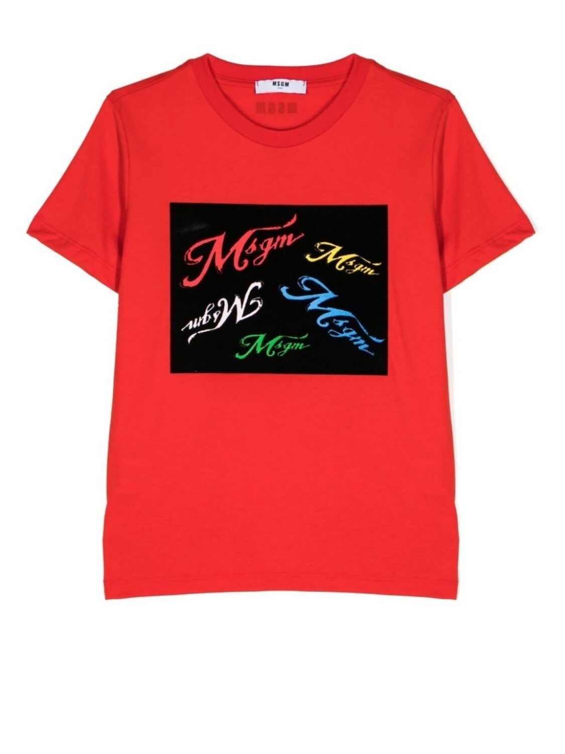 

MSGM Kids футболка с логотипом, красный