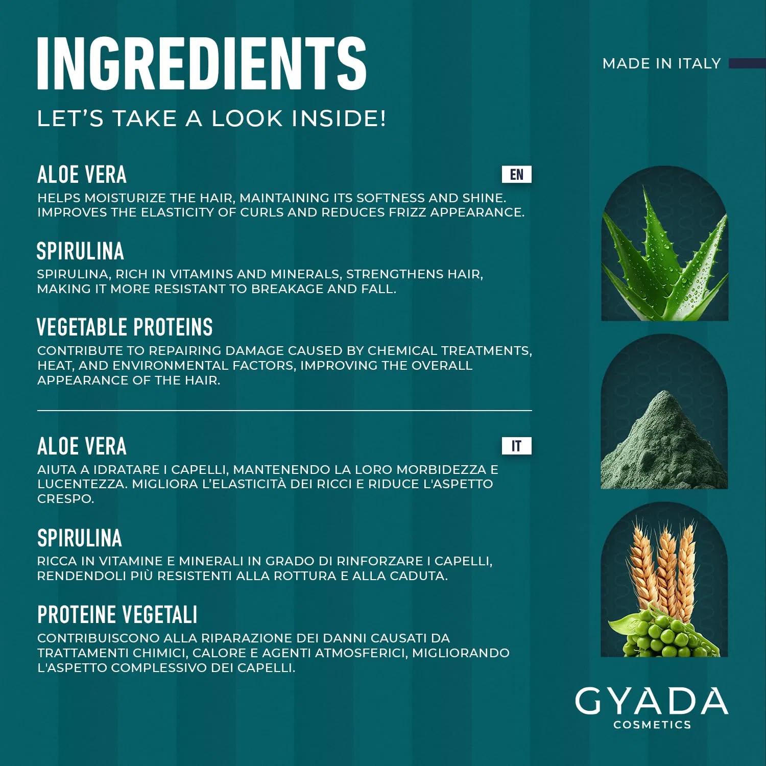 Укрепляющая маска для волос «Spirulina» от GYADA COSMETICS Gyada Cosmetics — фото 4
