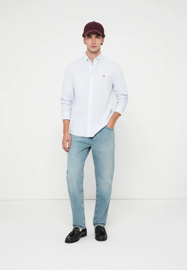 Джинсы harlem с зауженными штанинами, выцветшие, зауженного кроя. Tommy Hilfiger, Light Blue — фото 2
