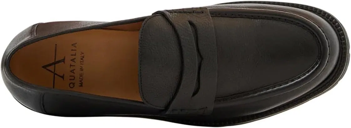 Лоферы мужские Aquatalia Blake, Black Tumbled — фото 4