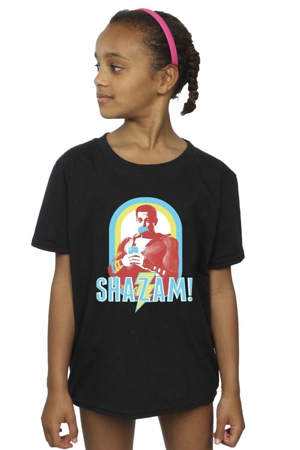 

Хлопковая футболка в рамке Shazam Buble Gum DC Comics, черный