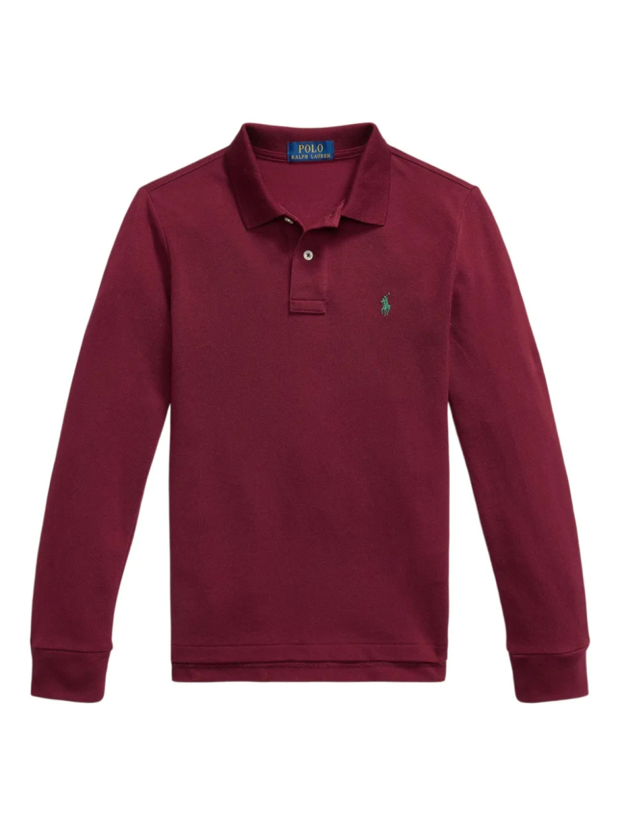 

POLO RALPH LAUREN KIDS рубашка поло с длинными рукавами, красный