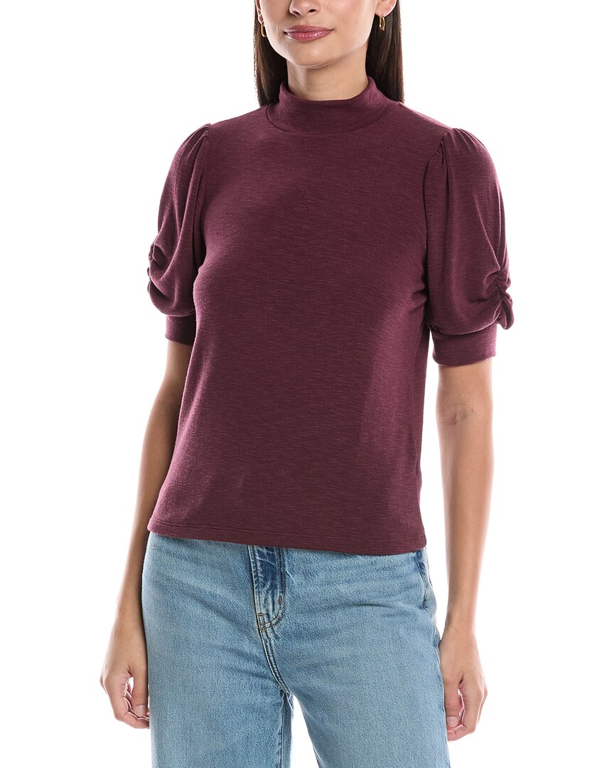 

Топ со сборками на рукавах от Michael Stars Mallory, фиолетовый