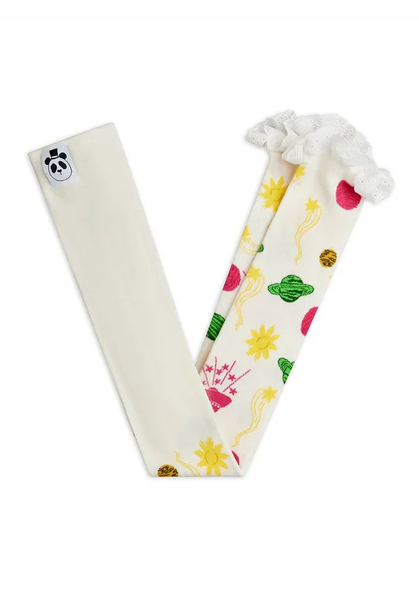 Космические леггинсы и брюки Mini Rodini, Off-White — фото 3