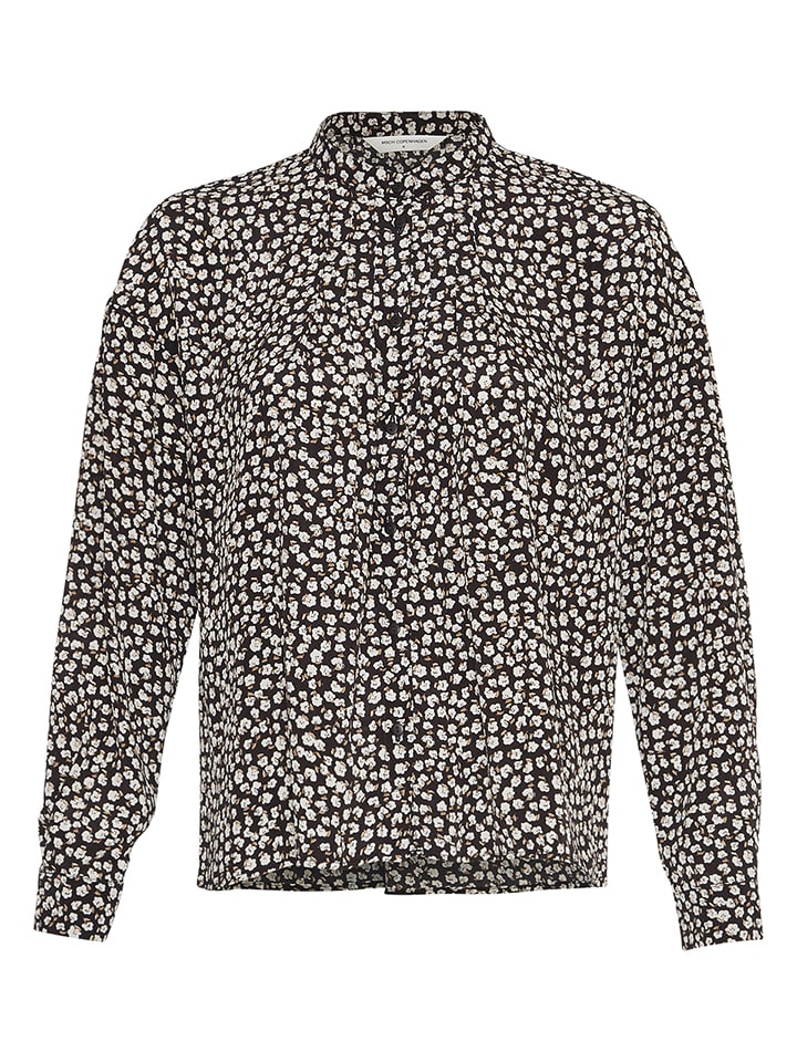 

MOSS COPENHAGEN Черно-белая блузка