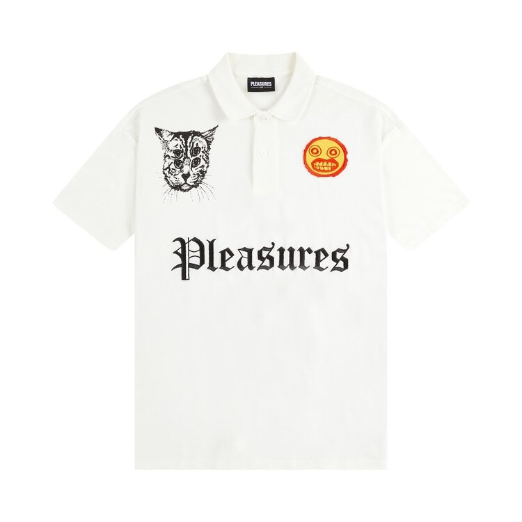 

Поло Pleasures Wyatt 'White', белый