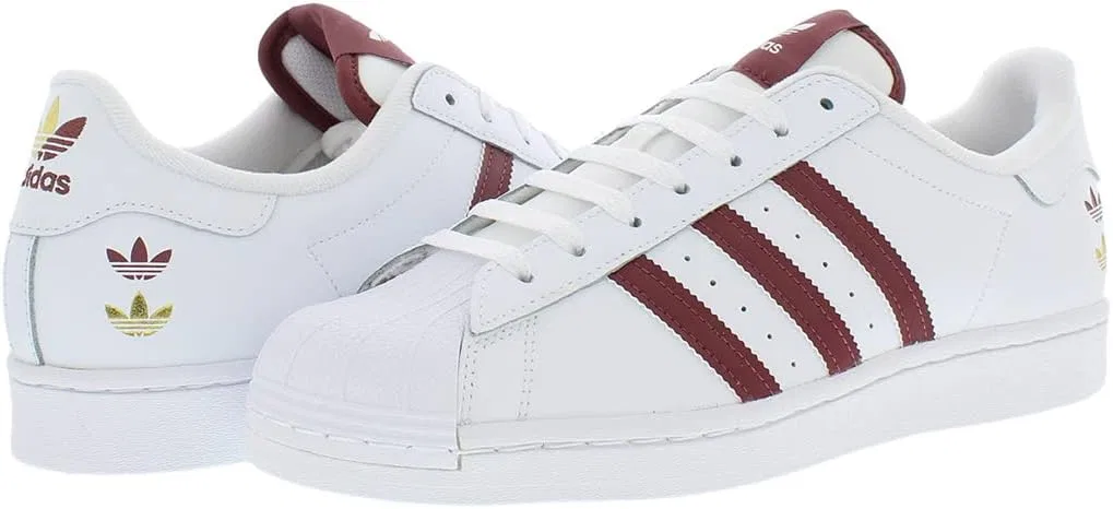 Adidas Unisex-Adult Avery, White/Quiet Crimson/Gold Metallic — фото 3