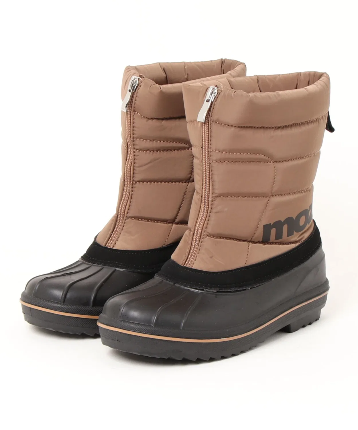 Зимние ботинки с центральной молнией moz MZ1216 коричневые