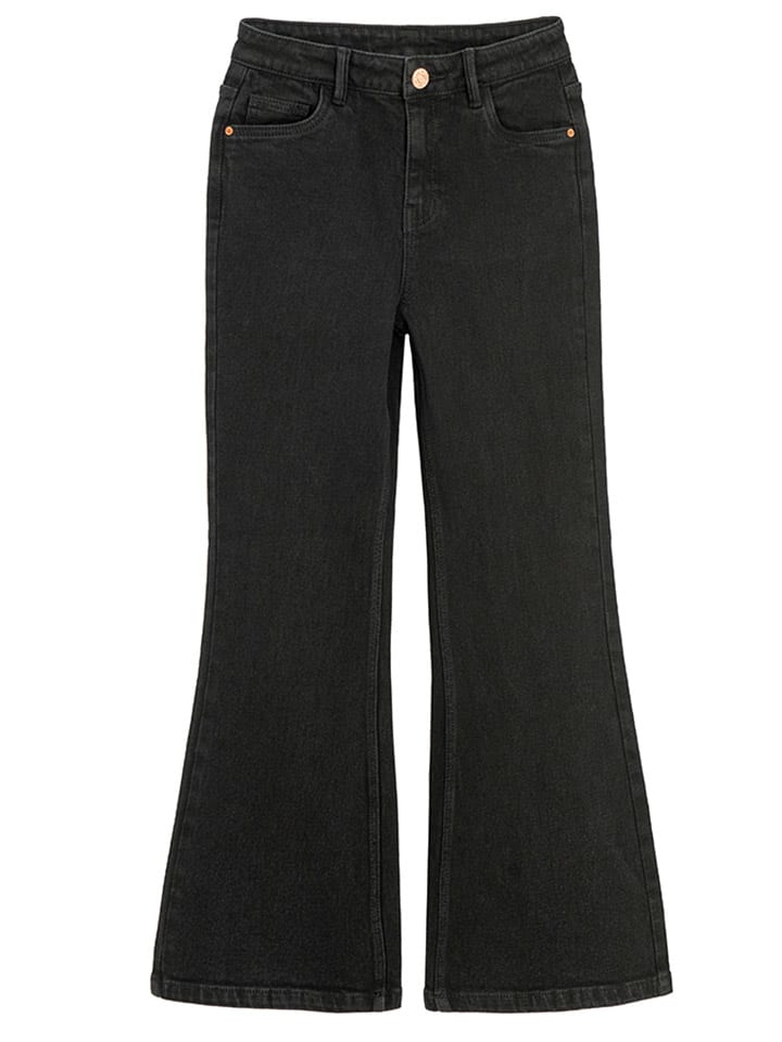 

COOL CLUB Расклешенные джинсы, стандартный крой, черные