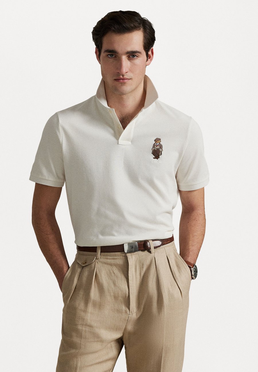 

Поло Polo Ralph Lauren CUSTOM SLIM FIT POLO BEAR POLO SHIRT, White /Black, Белый, Поло Polo Ralph Lauren CUSTOM SLIM FIT POLO BEAR POLO SHIRT, White /Black