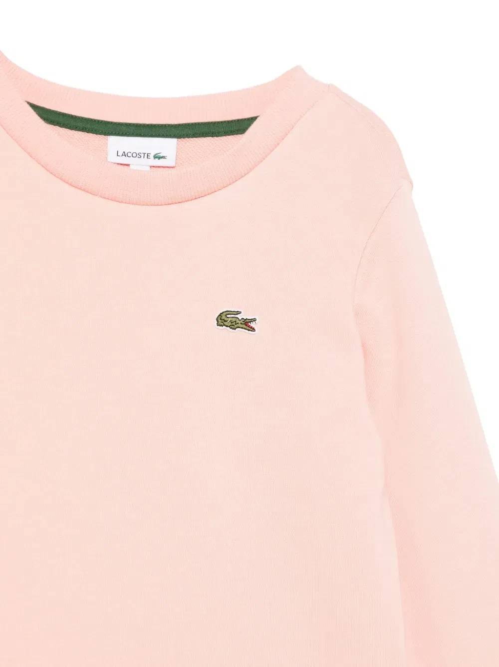 Свитшот с логотипом Lacoste Kids, розовый — фото 3