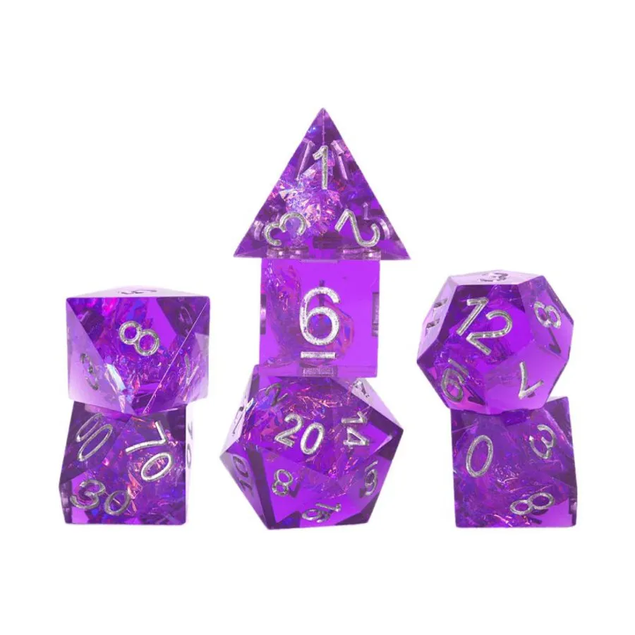 

Поли-набор - Острая фиолетовая фея (7), RPG Dice Sets