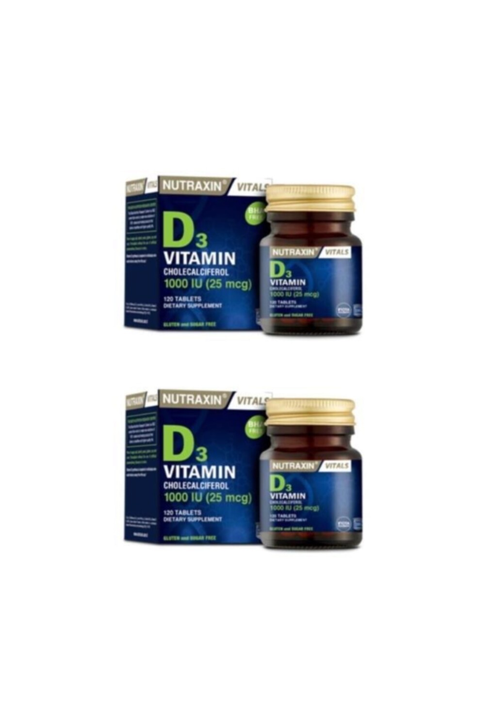 

Nutraxin Витамин D-3 1000 МЕ 120 ТБ X 2 шт