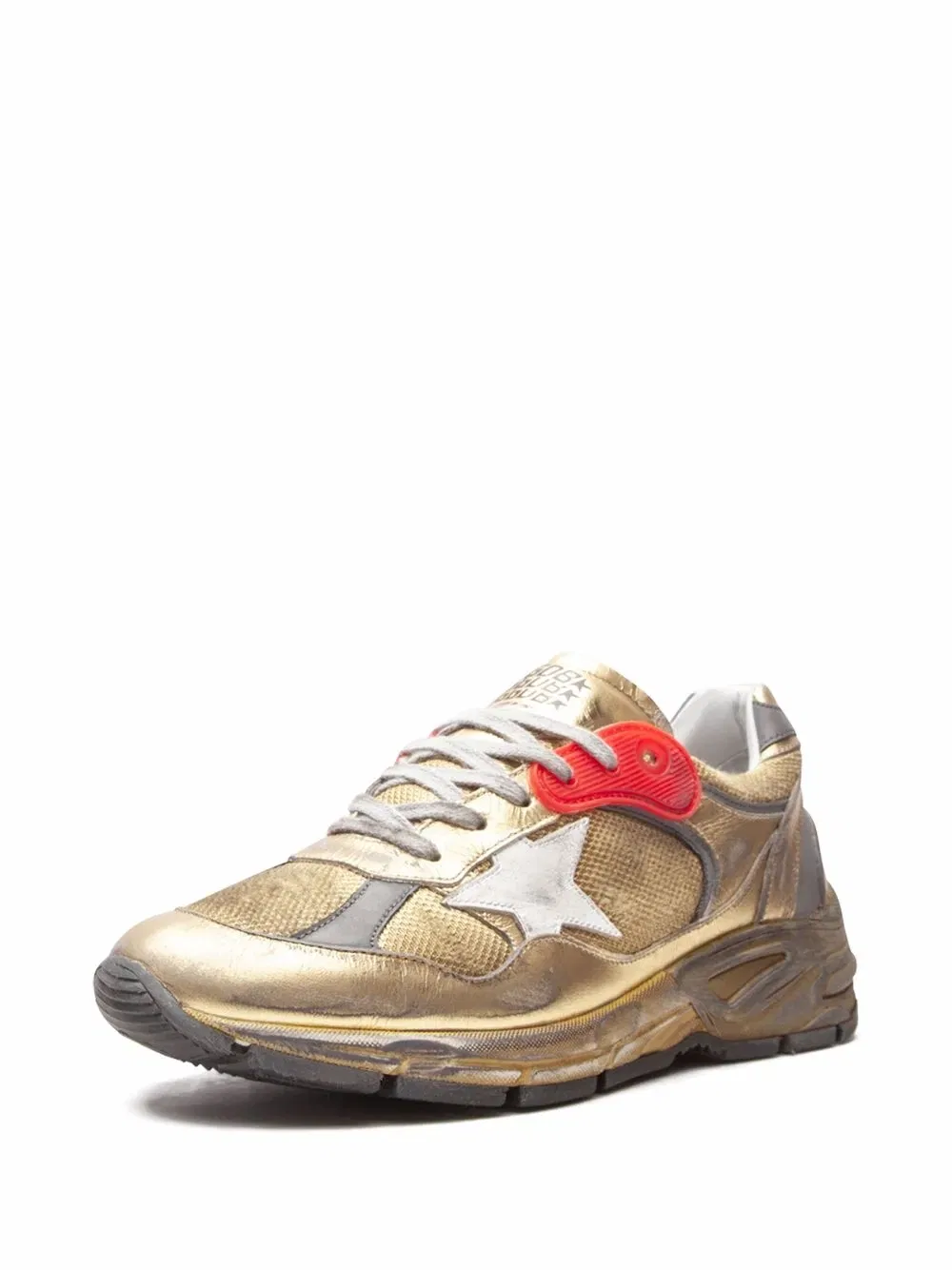 Кроссовки Running dad net Golden Goose, золото — фото 2