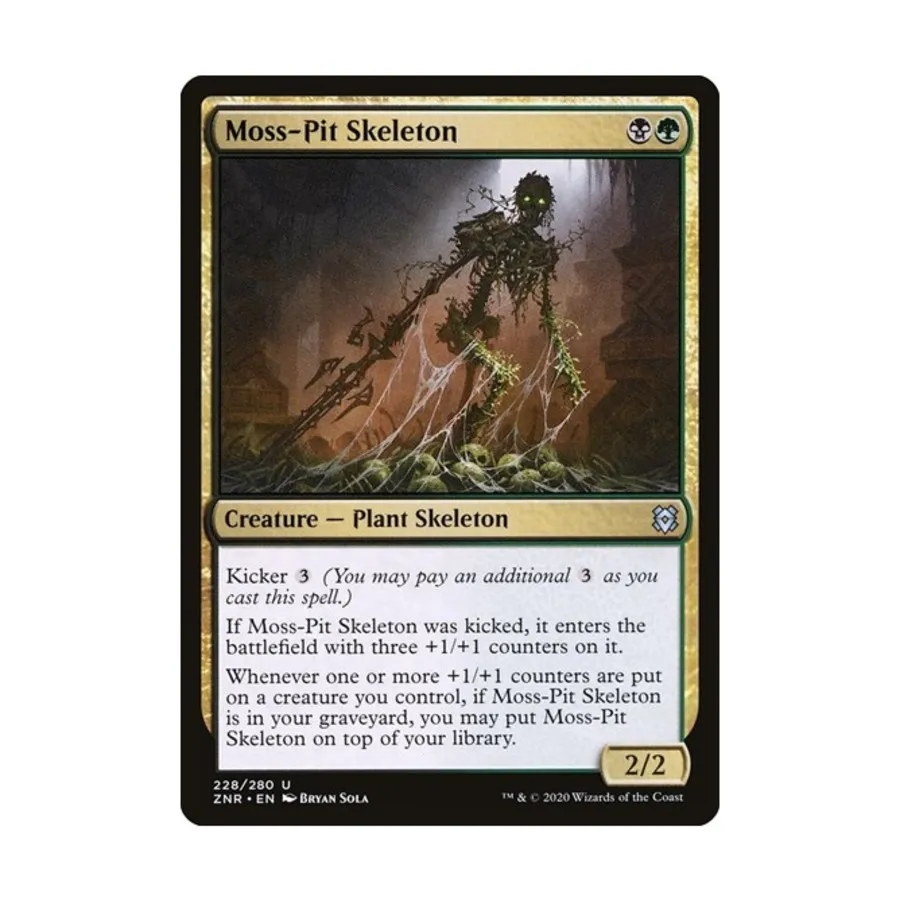 

CCG Скелет Моховой ямы (U), MTG - Zendikar Rising