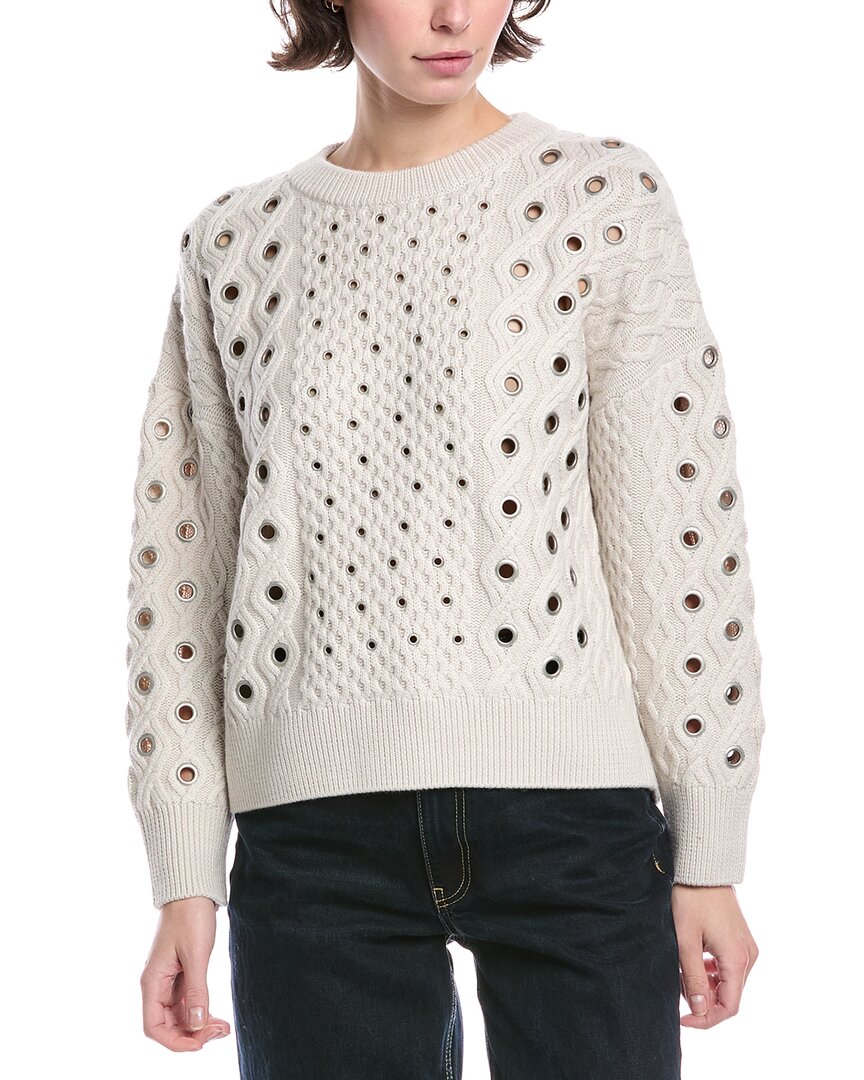 

Rag & bone Kat Gроммет Кабельный Шерстяной Свитер