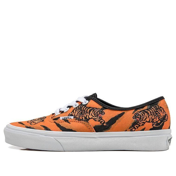 

Кроссовки authentic low-top sneakers black/orange Vans, черный