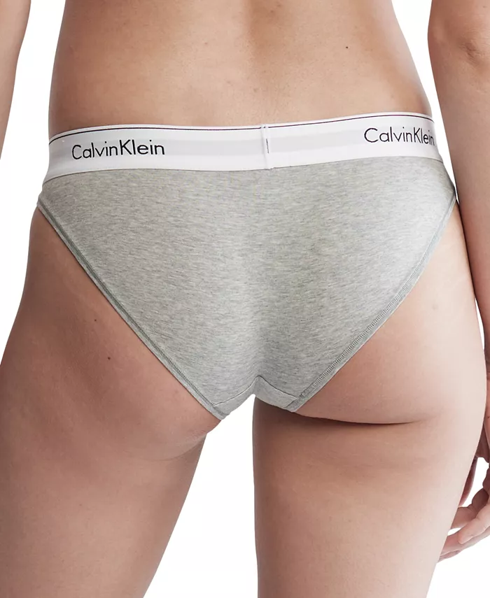 Женские бикини из современного хлопка Calvin Klein F3787, серый — фото 3