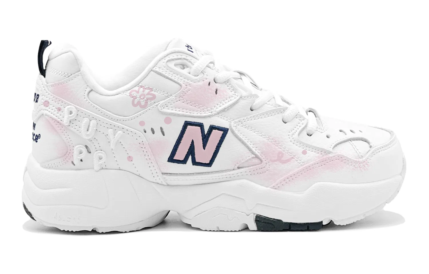 Кроссовки тренировочные New Balance Pink Blue — фото 4