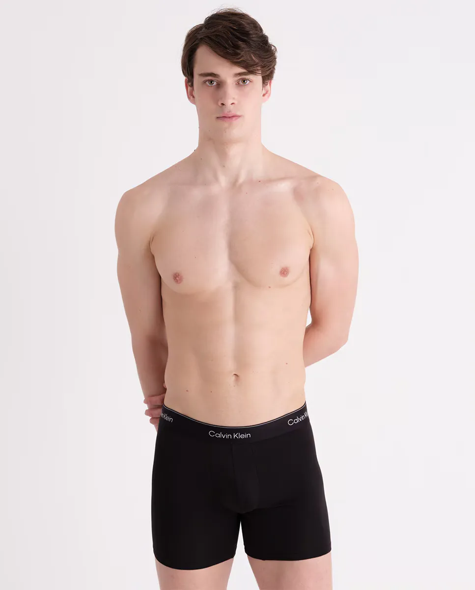 

Упаковка из 3 длинных боксеров Calvin Klein, чёрный