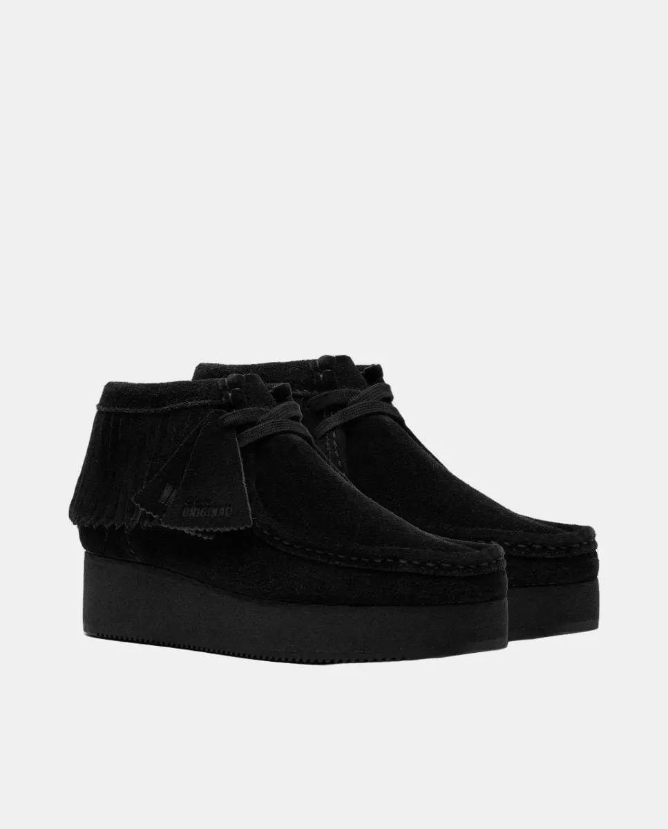 Женские ботинки WBWedge с бахромой из замши на резиновой подошве Clarks, черный — фото 2