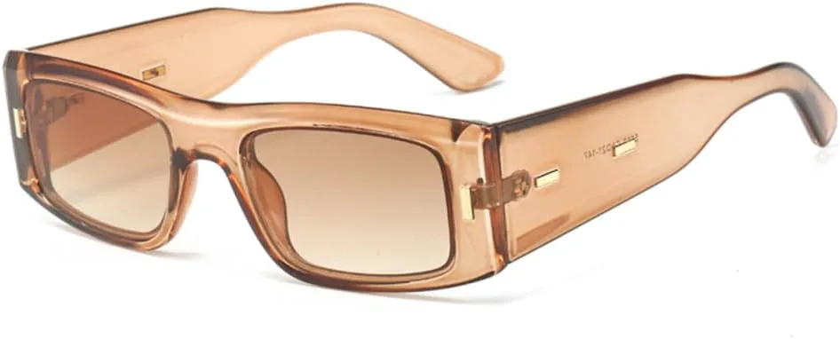 

Солнцезащитные очки в стиле панк с широкими дужками, винтажные солнцезащитные очки контрастных цветов для женщин, защита от УФ-излучения UV400 для мужчин HDUBFY, 3