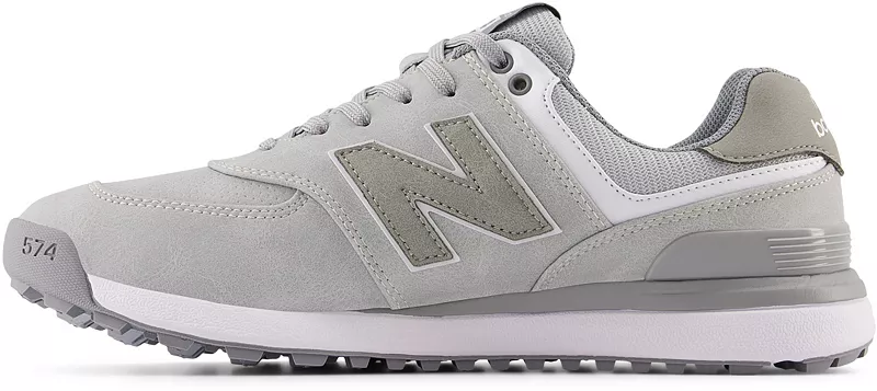 Мужские кроссовки для гольфа New Balance 574 Greens V2, светло-серый — фото 3