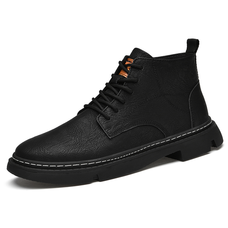 XIMO BULL Мужские повседневные кроссовки High Top черные/хаки, цвет Khaki — фото 3