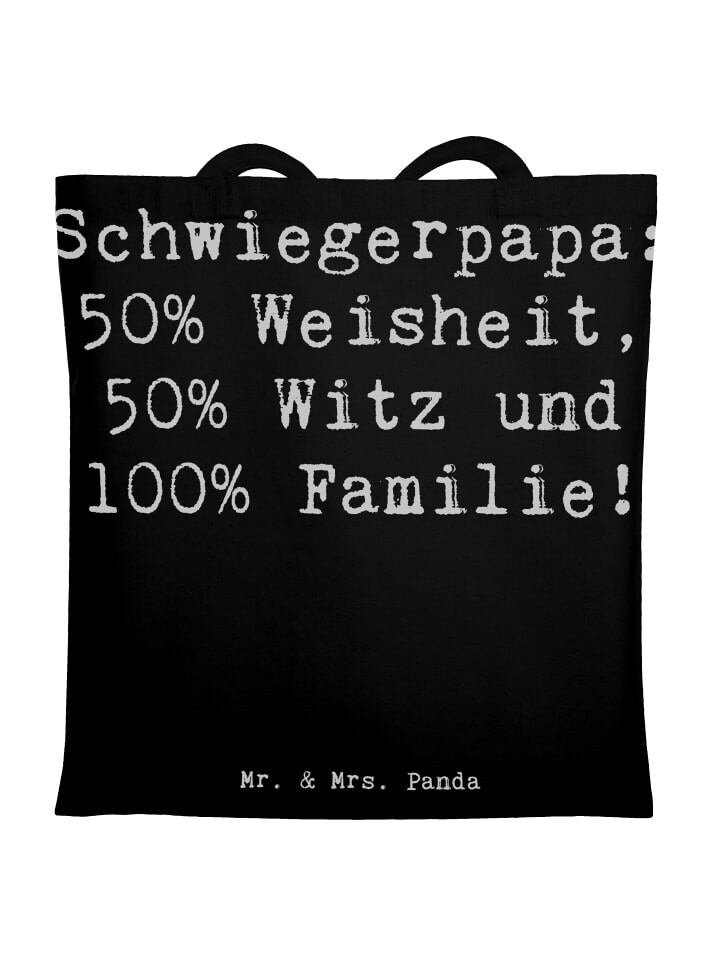 

Сумка для переноски Mr & Mrs Panda Schwiegerpapa Weisheit, черный