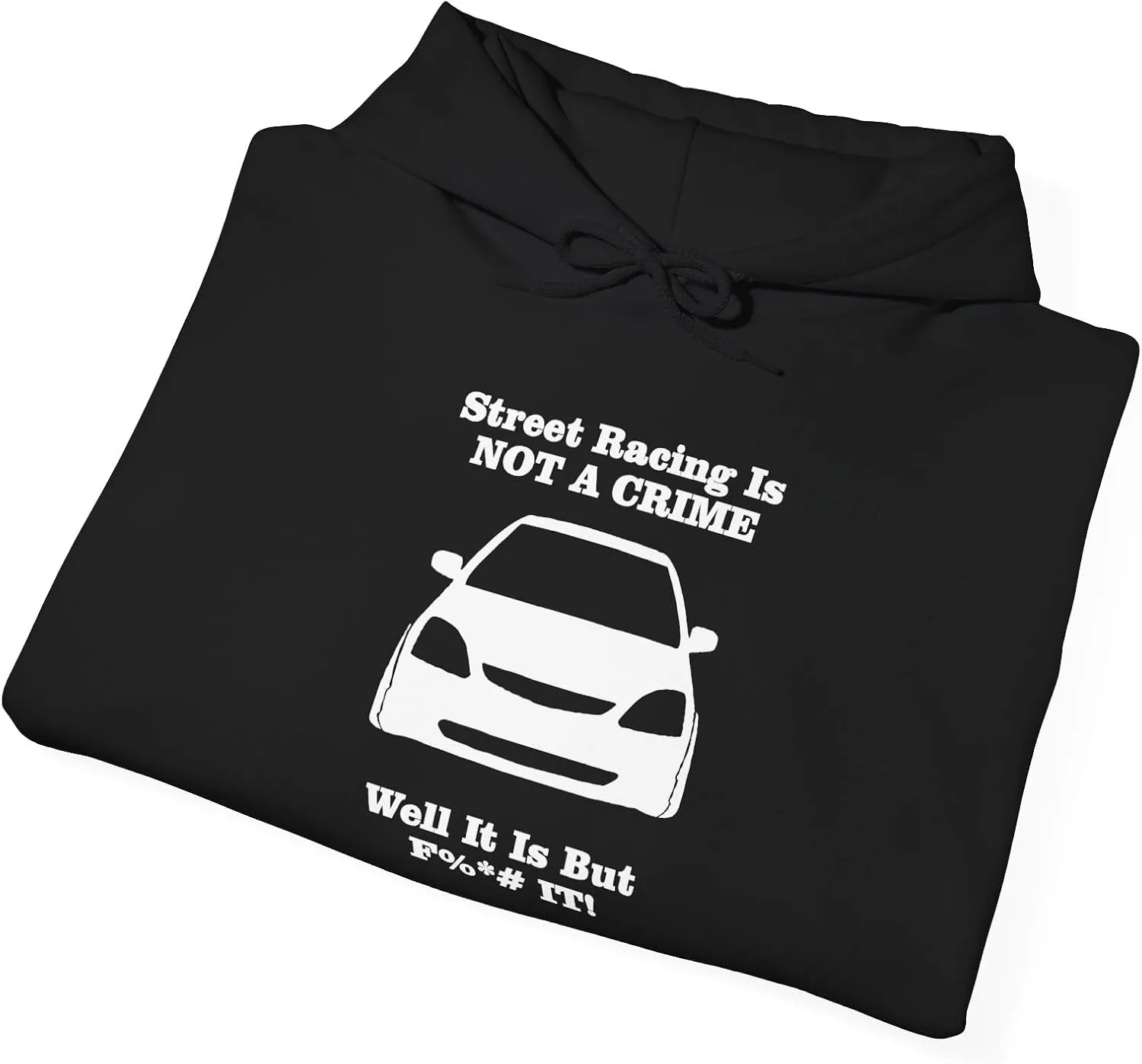 Толстовка с капюшоном Unisex Heavy Blend "Import Street Racing is NOT a Crime" — фото 4