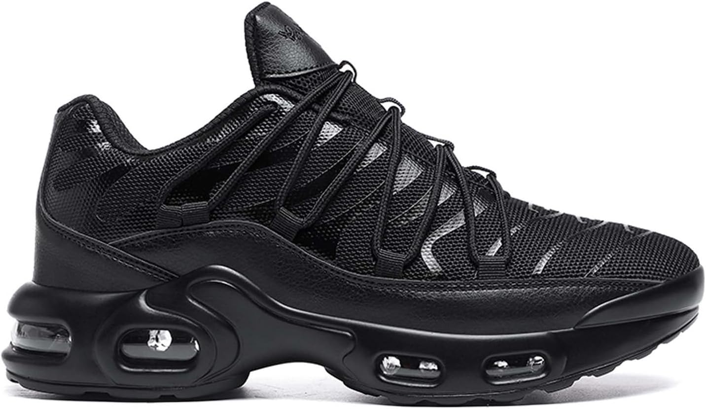 

Мужские кроссовки для бега износостойкие, комфортные для путешествий, дышащие, для спорта, тренажерного зала, джоггинга, большие, для активного отдыха и походов Generic, черный